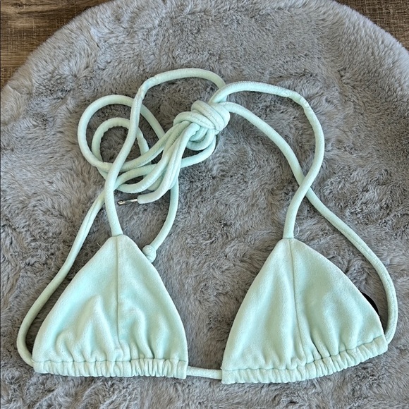 NWOT HONEYBUM Terry Bikini Top size S - Picture 1 of 4